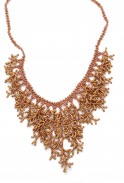 Cascade Bead Coral Necklace